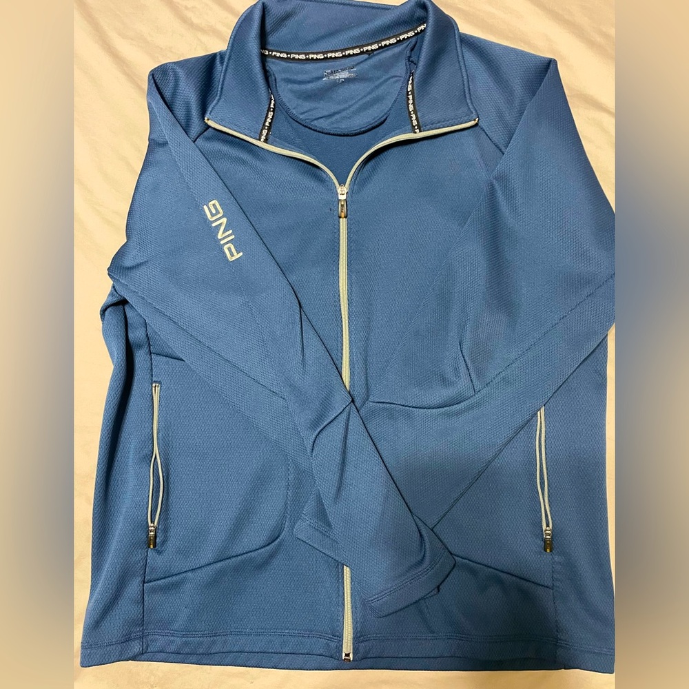Ping blue 1/4 zip size large